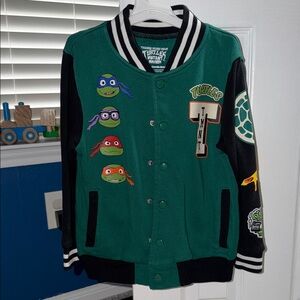 Teenage Mutant Ninja Turtles Green Varsity Jacket